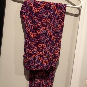 LuLaRoe TC Leggings Orange,navy, purple